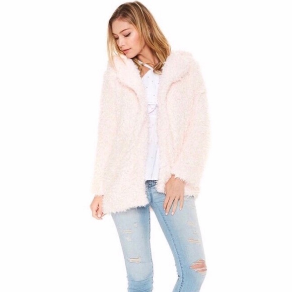 • 2X H P • Parisa Shaggy Faux Fur Coat - Pink - Picture 7 of 9